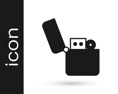 Siyah Işık simgesi beyaz arkaplanda izole edildi. Vektör