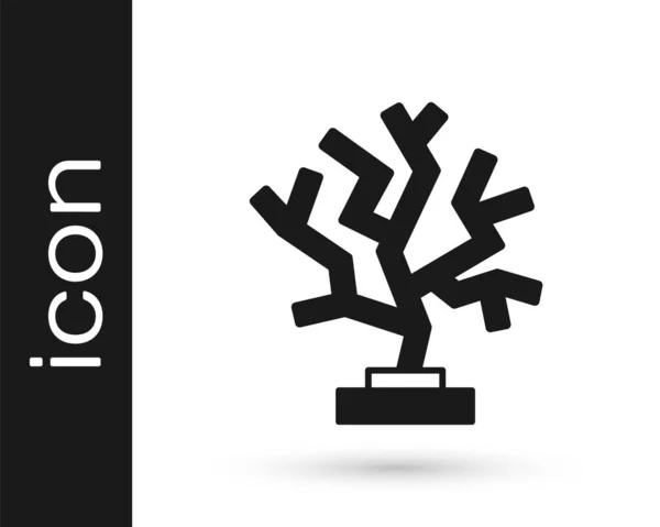 Black Coral Symbol Isoliert Auf Weißem Hintergrund Vektor — Stockvektor