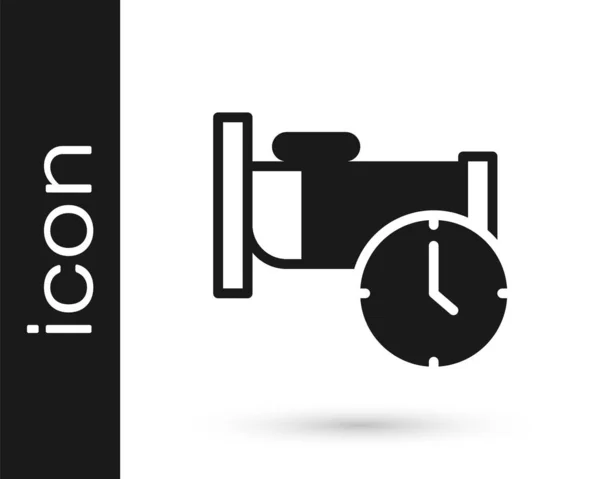 Black Time Sleep Symbol Isoliert Auf Weißem Hintergrund Schläfrig Gesunder — Stockvektor