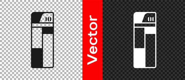 Black Lighter Symbol isoliert auf transparentem Hintergrund. Vektor — Stockvektor