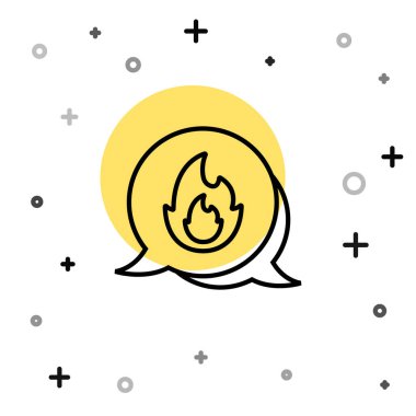 Beyaz arka planda 911 'i arayan siyah hat telefonu izole edildi. Polis, ambulans, itfaiye, çağrı, telefon. Rastgele dinamik şekiller. Vektör