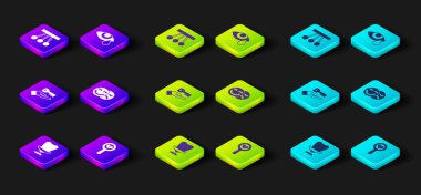 Kol Koltuğu, Kırık Kalp veya Boşanma, Soruna Çözüm, Komedi ve Trajedi Maskeleri, Gözyaşı Gözyaşı ve Sarkaç ikonu. Vektör