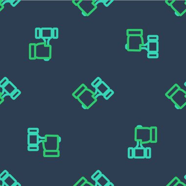 Açık artırma çizgisi çekiç simgesi mavi arka planda izole edilmiş. Gavel, yargıç ya da müzayedecinin çekici. Teklif süreci, anlaştık. Açık arttırma teklifi. Vektör