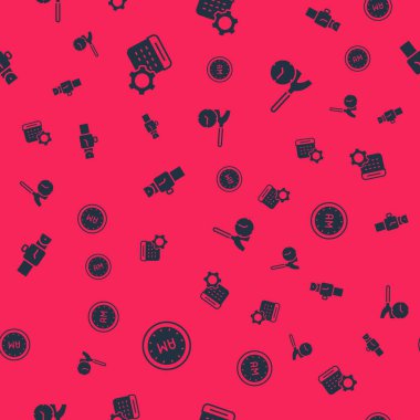 Sabah saatini, takvim ayarlarını, bilek saatini ve temizliği kusursuz bir şekilde ayarla. Vektör