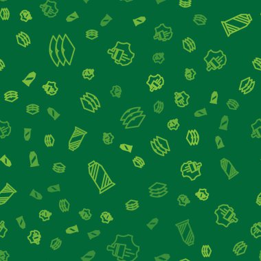 Çizgi katmanları giysi tekstili, makaraya iplik dikme ve deriyi pürüzsüz desen üzerine dikme. Vektör