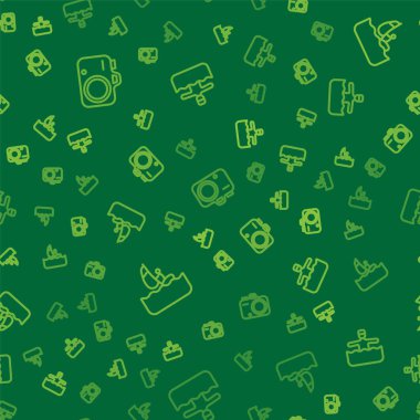 Foto kamera rüzgar sörfü ve su jimnastiği hatlarını kusursuz şekilde ayarlayın. Vektör.