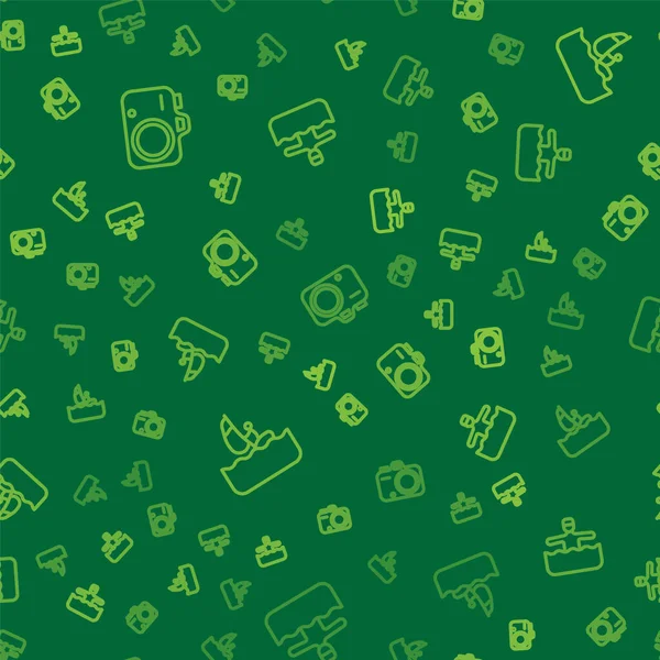 Foto kamera rüzgar sörfü ve su jimnastiği hatlarını kusursuz şekilde ayarlayın. Vektör.