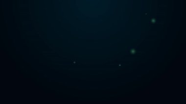 Glowing neon line Hanging sign with text Sold icon isolated on black background. Auction sold. Sold signboard. Bidding concept. Auction competition. 4K Video motion graphic animation