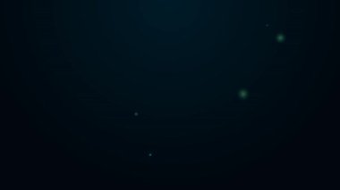 Glowing neon line Cigarette rolling papers pack icon isolated on black background. 4K Video motion graphic animation