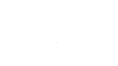 Siyah çizgi bilek saat simgesi beyaz arkaplanda izole edildi. Kol saati simgesi. 4K Video hareketli grafik canlandırması