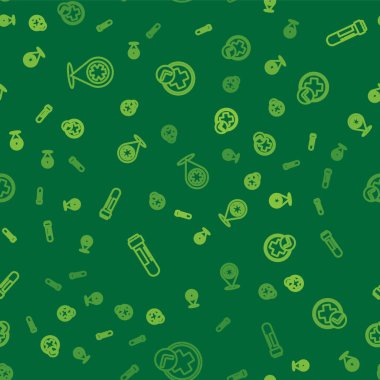 Çizgi haritası işaretleyicisini çapraz hastaneyle, tüp kan testini ve çapraz tıbbı sorunsuz bir şekilde ayarla. Vektör