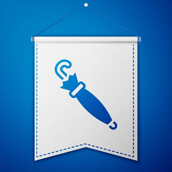 Blaues Regenschirm Symbol Auf Blauem Hintergrund Versicherungskonzept Wasserdichtes Symbol Schutz — Stockvektor