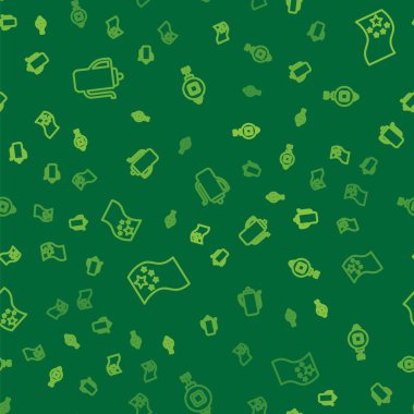 Çin çay seremonisi, Çin bayrağı ve pürüzsüz desenli kağıt fener. Vektör