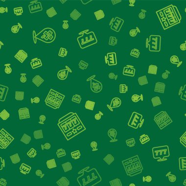 Kumarhane kumar makinesini yonca, slot ikramiyesi ve kusursuz şablona ayarlayın. Vektör