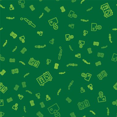 Hat Pipette, Spektrometre ve laboratuvar asistanlarını kusursuz desene ayarlayın. Vektör