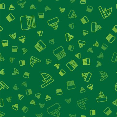 Su polosu, rüzgar sörfü ve yat teknesini pürüzsüz bir şekilde ayarlayın. Vektör