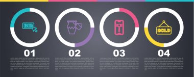 Açık artırma, müzayede tarihi vazo, online açık arttırma ve satıldı. Ticari bilgi şablonu. Vektör