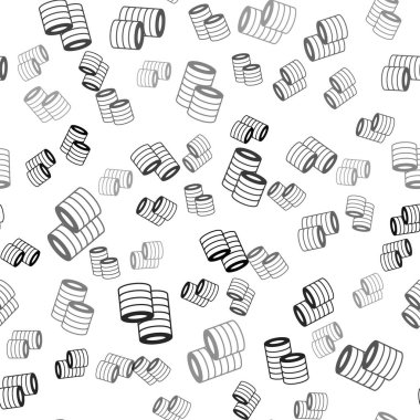 Siyah Kumarhane çipleri simgesi beyaz arka planda izole edilmiş. Kumarhane kumarı. Vektör