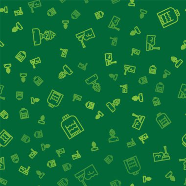 Kış sporcusu, Noel süveteri ve küreksiz kar yığınları. Vektör