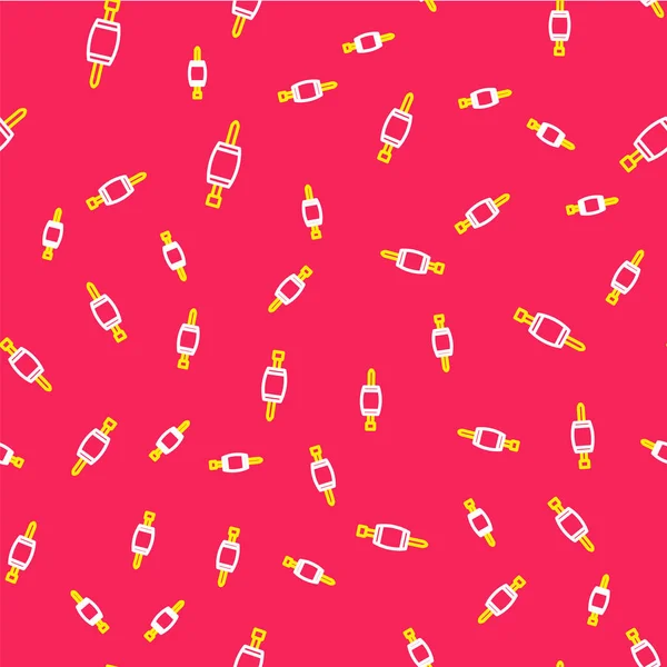 Çizgi Tornavida simgesi kırmızı arkaplanda izole edilmiş. Servis aracı sembolü. Vektör