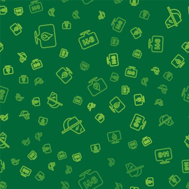 Hattı ateşe verin, itfaiyeci miğferi ve acil yardım hattını kusursuz bir şekilde arayın. Vektör