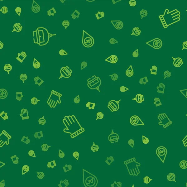 Çizgi kayak kaldırma, Noel eldiveni ve dağlı yeri kusursuz bir şekilde ayarlayın. Vektör