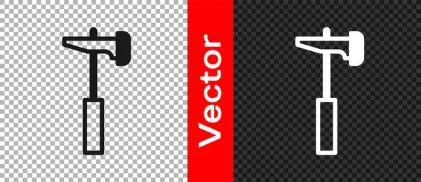 Black Hammer Symbol isoliert auf transparentem Hintergrund. Werkzeug zur Reparatur. Vektor — Stockvektor