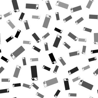 Siyah Işık simgesi beyaz arkaplanda izole edilmiş kusursuz desen. Vektör