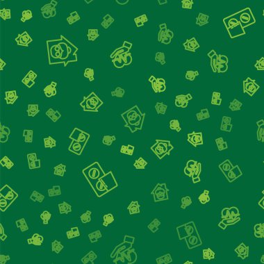 Huzurevi hattı, hap paketleri ve kalp atışları sorunsuz. Vektör.