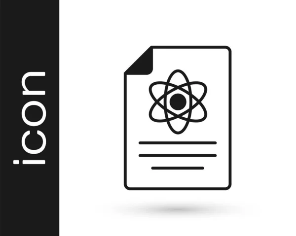 Μαύρο Εικονίδιο Έκθεση Χημείας Απομονώνονται Λευκό Φόντο Διάνυσμα — Διανυσματικό Αρχείο