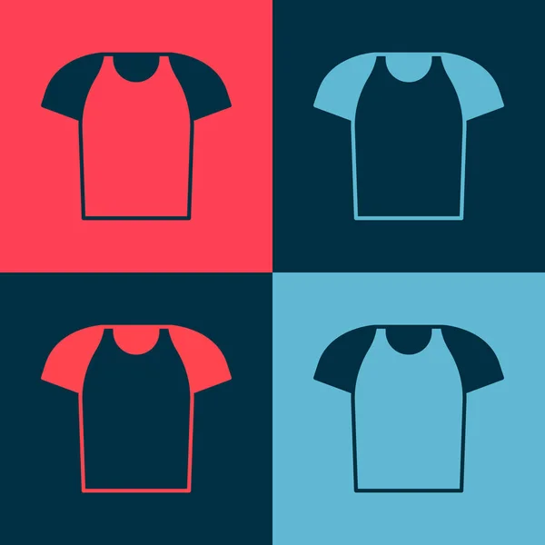 Pop Art Shirt Ikona Izolované Barevném Pozadí Tričko Vektor — Stockový vektor