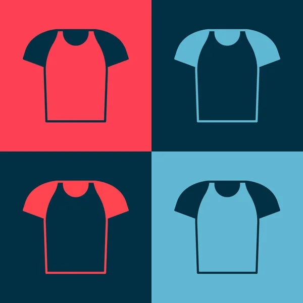 Pop Art Icono Camiseta Aislada Fondo Color Camisa Vector — Archivo Imágenes Vectoriales