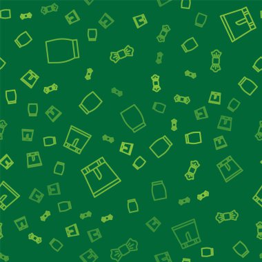 Çizgi etek ve papyonu pürüzsüz desene ayarlayın. Vektör.