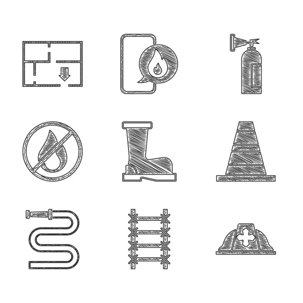 Fire escape plan Vector Art Stock Images Depositphotos