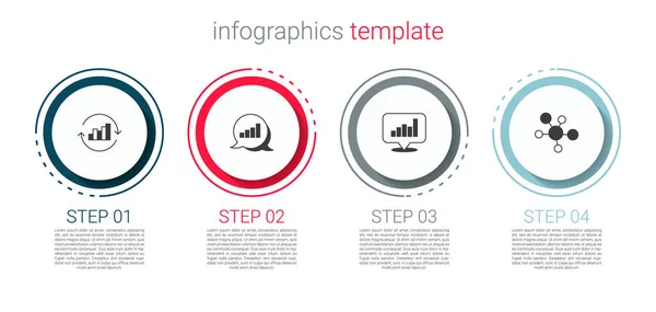 Set Pie Diagramm Infografik Und Mind Map Geschäftsinfografische Vorlage Vektor — Stockvektor