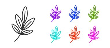 Beyaz arkaplanda siyah çizgi film ödülü ikonu izole edildi. Akademi ödülü ikonu. Filmler ve sinema sembolü. Simgeleri renklendirin. Vektör