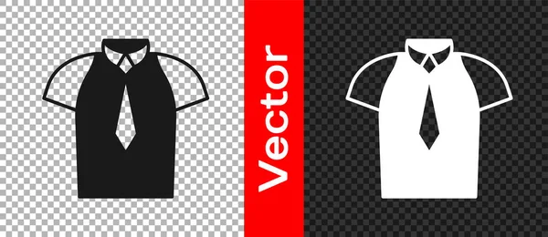 Ícone Camisa Preta Isolado Fundo Transparente Shirt Vetor — Vetor de Stock