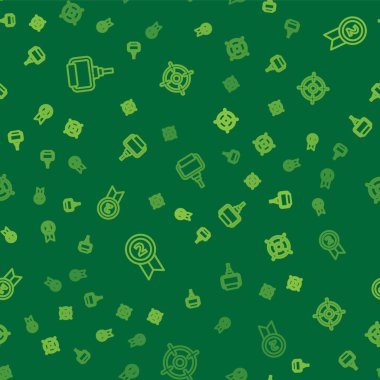 Hat TPX döngü eğitim ekipmanları, Madalya ve Hedef sporu kusursuz desen üzerine ayarlayın. Vektör