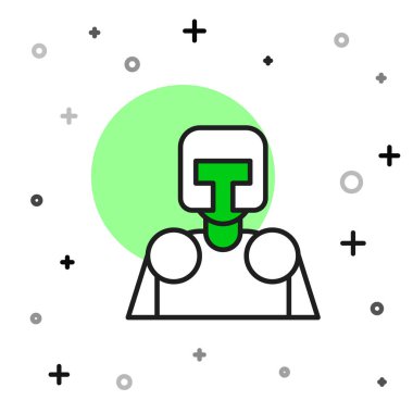 Beyaz arka planda izole edilmiş Ortaçağ şövalyesi simgesi. Vektör.