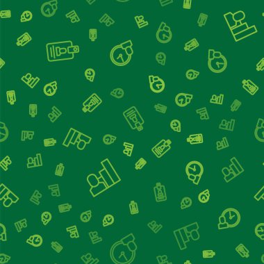 Çizgi tanımlama rozeti, üretken insan ve kusursuz çalışma saatleri ayarlayın. Vektör.