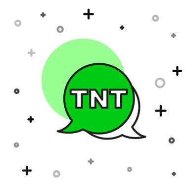 Beyaz arka planda izole edilmiş ana hatlı dinamit çubuğu ikonu. Saatli bomba - patlama tehlikesi kavramı. Vektör.