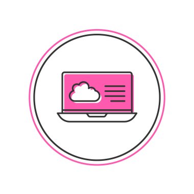 Doldurulmuş Hava Durumu tahmin simgesi beyaz arkaplanda izole edildi. Vektör.