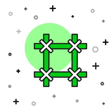 Doldurulmuş ana hatlı pencere simgesi beyaz arkaplanda izole edildi. Vektör.