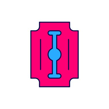 Keskin Ustura simgesi beyaz arka planda izole edildi. Vektör.