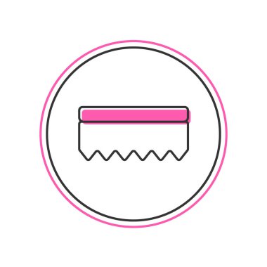 Doldurulmuş Sünger simgesi beyaz arkaplanda izole edildi. Bulaşık yıkamak için bir tutam Bast. Temizlik servisi logosu. Vektör.