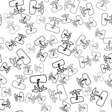 Siyah Tropikal palmiye ağacı ikonu beyaz arka planda izole edilmiş pürüzsüz desen. Hindistan cevizi palmiyesi. Vektör.