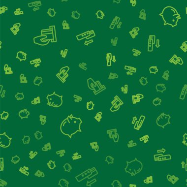 Hat kredi kartı eklendi, Piggy Bank ve Pos terminali sorunsuz çalışıyor. Vektör.