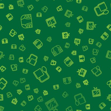 Yetişkin bezini, tansiyonunu ve Retro TV 'yi kusursuz bir düzende ayarla. Vektör.