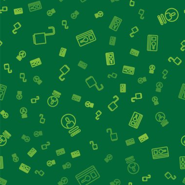 Satırı aç asma kilidi aç, hesap ekranı ve anahtar kartı kusursuz desen üzerinde oluştur. Vektör.