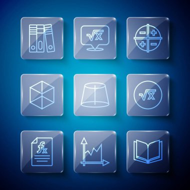 Satır Fonksiyon matematiksel sembolü Graph zamanlama şeması XYZ Koordinat sistemi Geometrik şekil Küp Ofis dizinleri ve x simgesinin kare kökünü ayarlayın. Vektör.